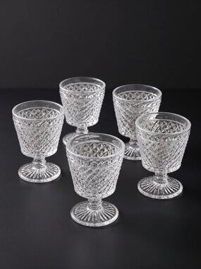 VTG Hazel Atlas Glass Dessert Goblets, Mid Century Circa 1950’s - 3.5"